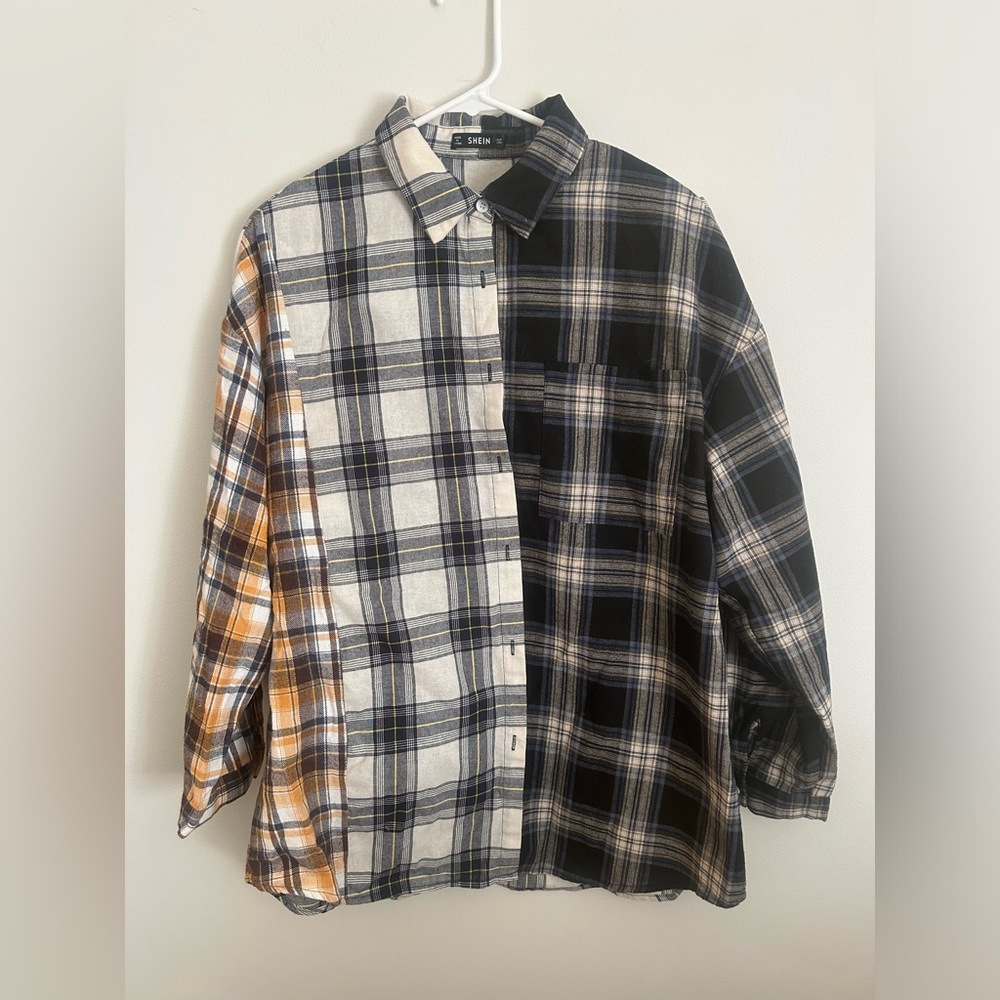 Patchwork Flannel Button Down